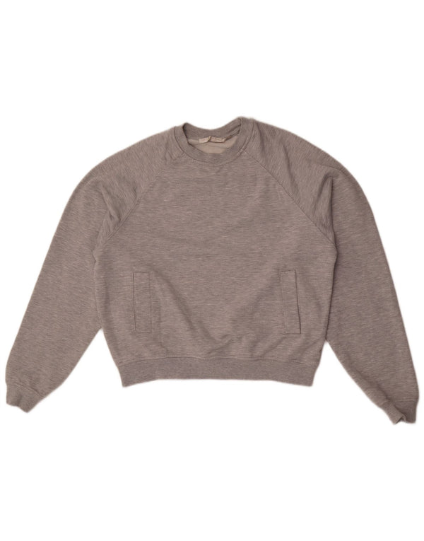 Damski sweter oversize Zara UK 14, średnioszary, bawełniany