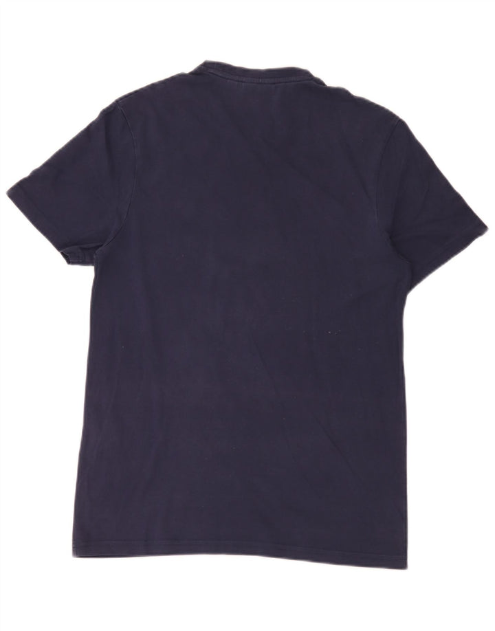 Lyle & Scott Męski T-shirt Top, mały, granatowy, bawełniany