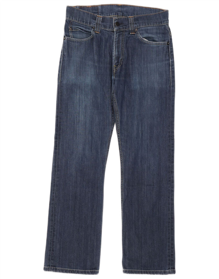 Damskie jeansy Levi's 506 Straight W30 L28 Niebieskie bawełniane
