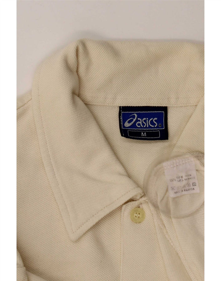 Męska koszula z krótkim rękawem Asics, średnia żółta bawełna