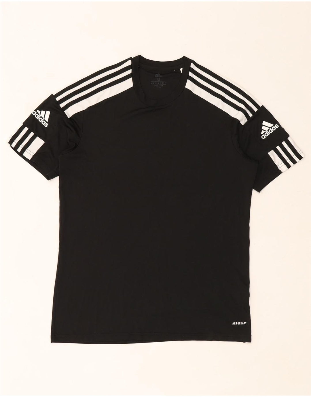 Męska koszulka z grafiką Adidas Aeroready Top, średni czarny poliester