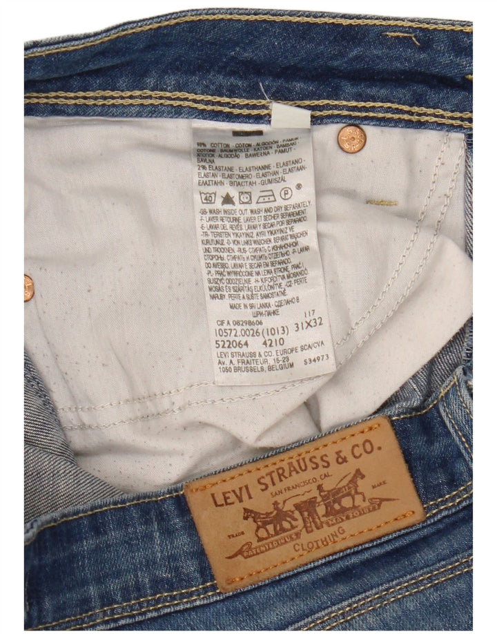 Damskie jeansy Bootcut LEVI'S 572 W31 L32 Niebieskie bawełniane