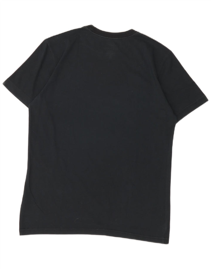 Męski T-shirt Nike Dri Fit z grafiką, średni czarny, bawełniany