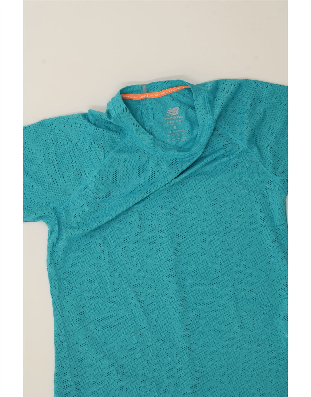 NEW BALANCE Womens T-Shirt Top UK 10 Small Turquoise Polyester Vintage New Balance and Second-Hand New Balance from Messina Hembry 