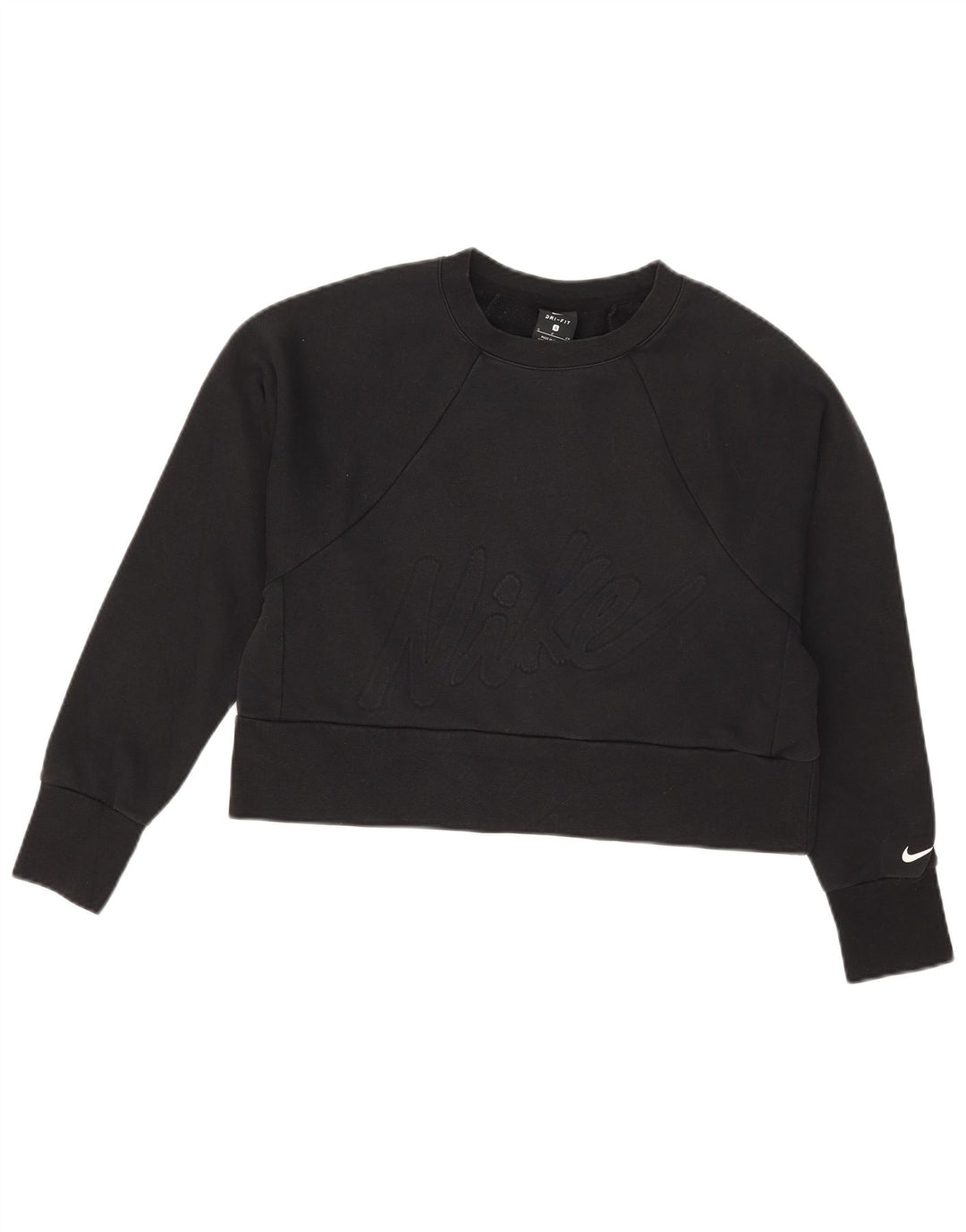 Damska bluza dresowa Nike Dri Fit Graphic Oversize UK 10, mała czarna