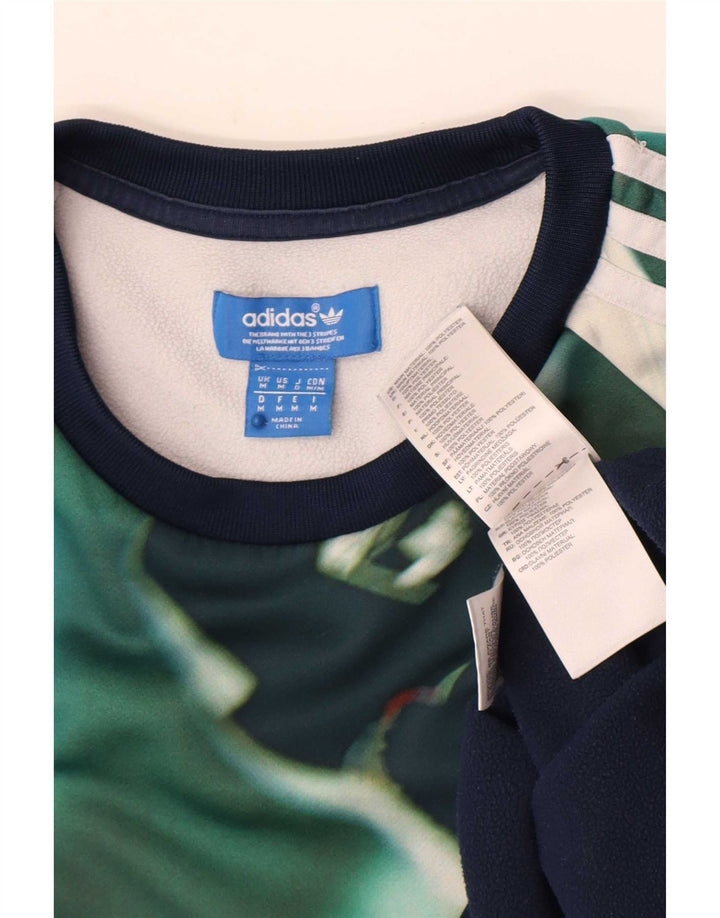 Adidas Męska bluza sweterkowa, średni granatowy, poliester z blokami kolorów