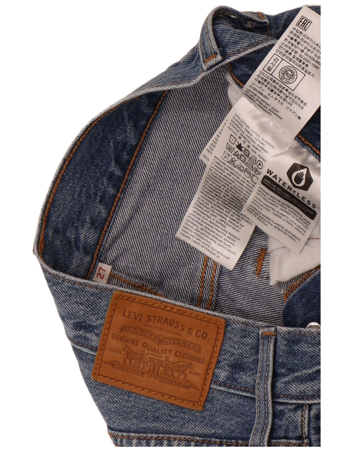 Damska spódnica dżinsowa Levi's w trudnej sytuacji W27 Mała niebieska bawełna