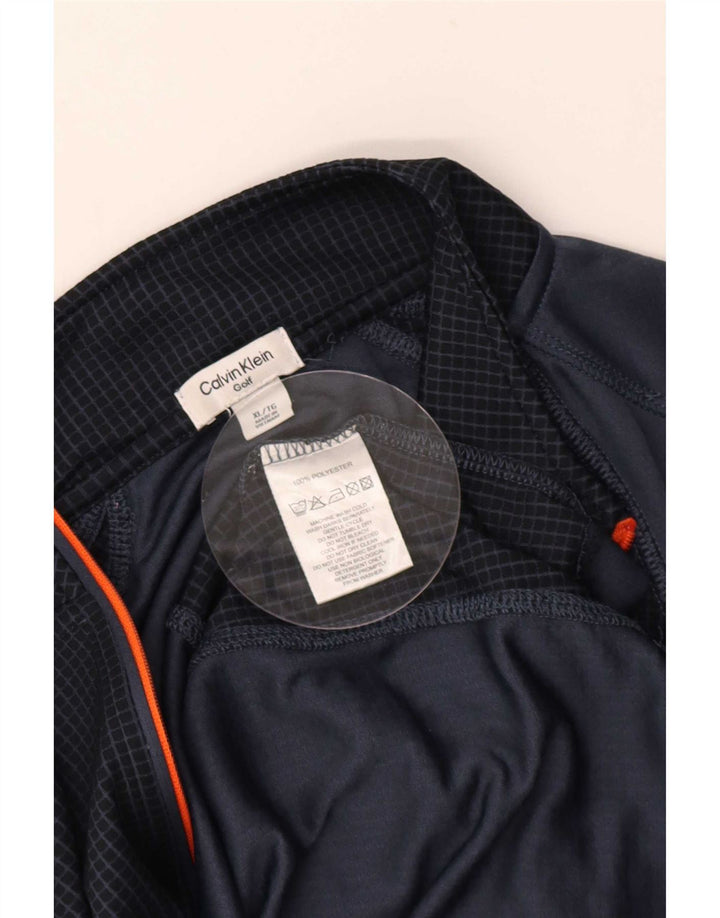 Męski dres Calvin Klein Golf, bluza XL, granatowy, blok kolorów