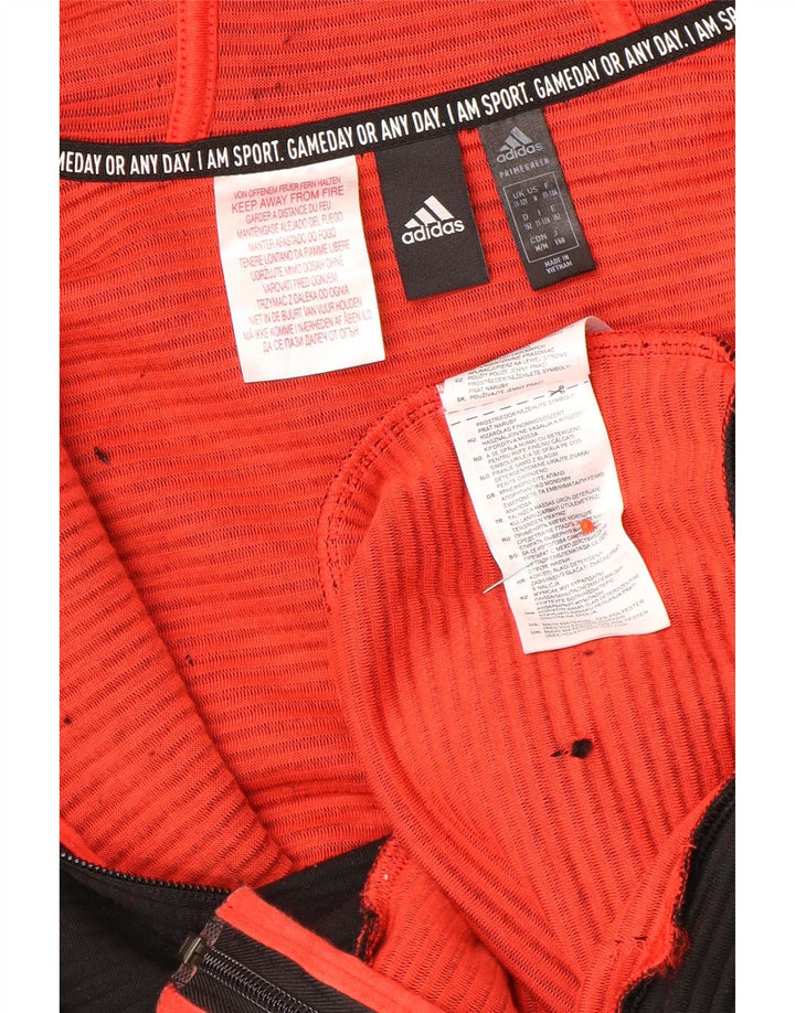 Chłopięcy sweter Adidas z zamkiem błyskawicznym, 11-12 lat, czarny poliester
