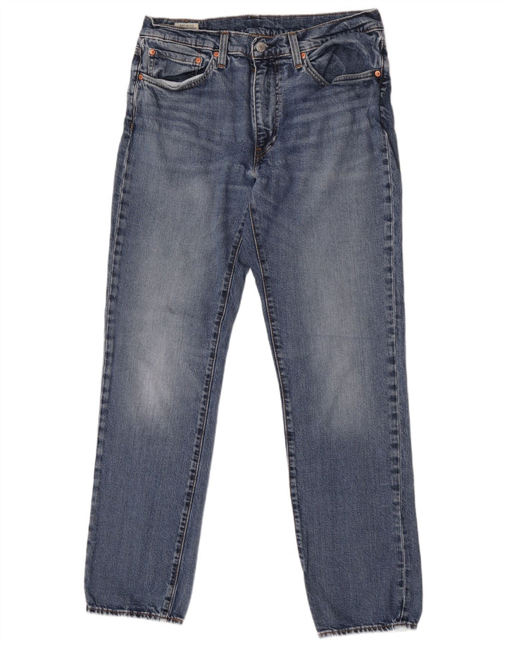 Męskie jeansy slim fit Levi's W34 L34 Niebieskie bawełniane