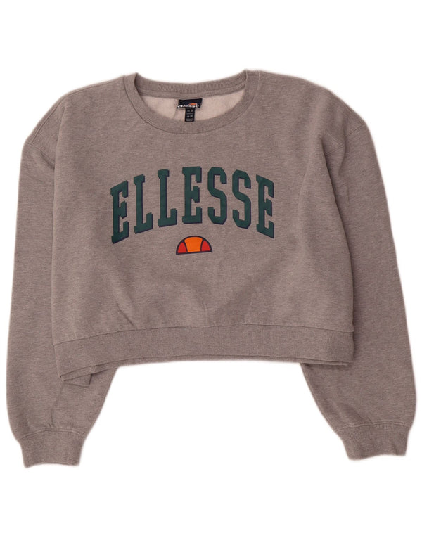 Damska bluza oversize z grafiką Ellesse, UK 14, duża, szara