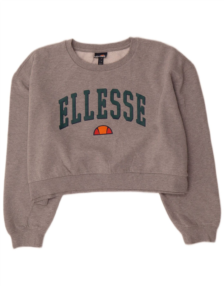 Damska bluza oversize z grafiką Ellesse, UK 14, duża, szara