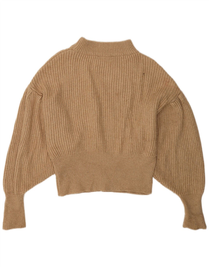 Sweter damski Zara Oversize z okrągłym dekoltem UK 10 Small Brown
