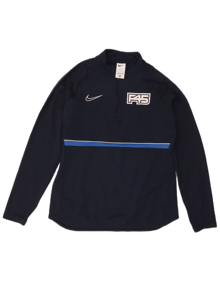 Damski dres Nike Dri Fit Graphic Pullover Top UK 14 Średni granatowy