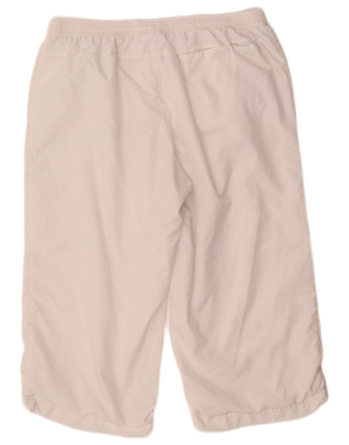 Męskie spodnie dresowe Puma Graphic Capri, duże, białe, poliestrowe