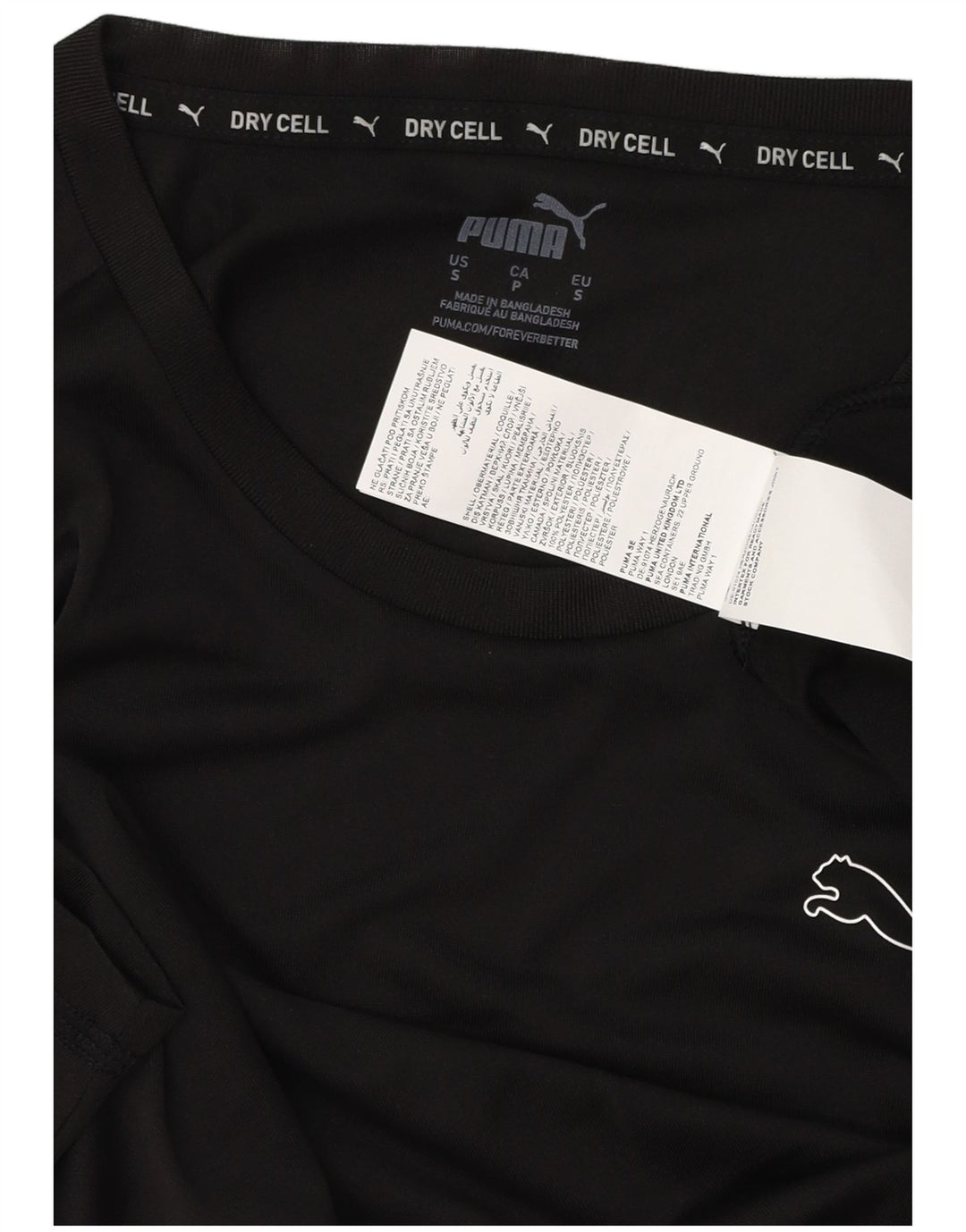 Męska koszulka PUMA Top, mała, czarna, z poliestru