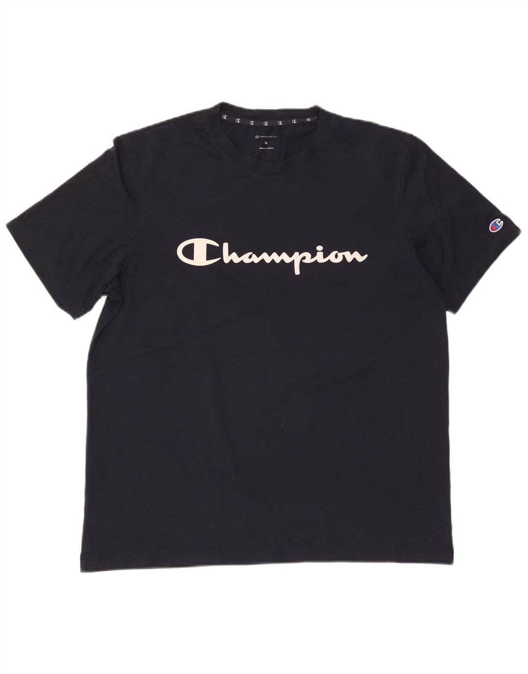 Męska koszulka z grafiką Champion XL, granatowa