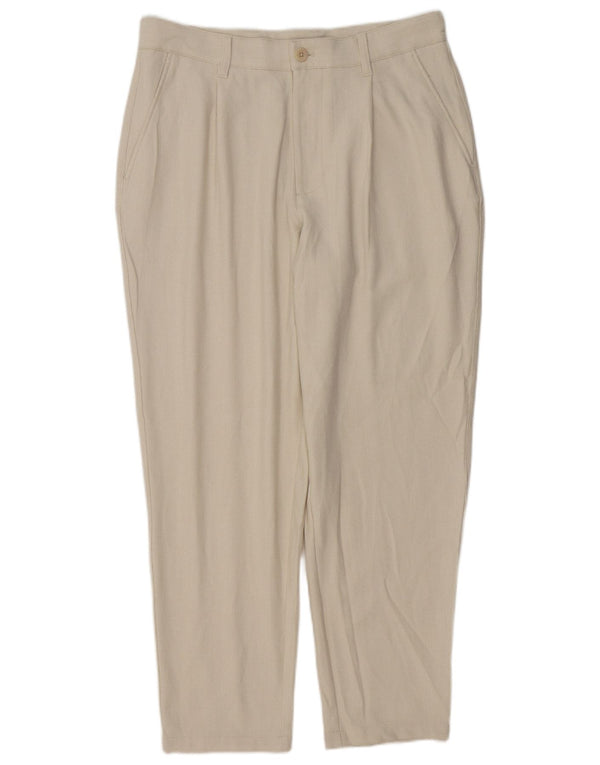 Męskie spodnie chino Zara EU 42 Large W32 L28 Off White