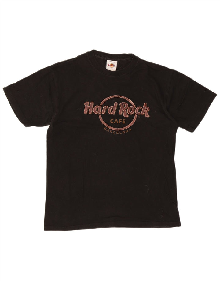 Męski T-shirt z grafiką HARD ROCK CAFE, średni czarny