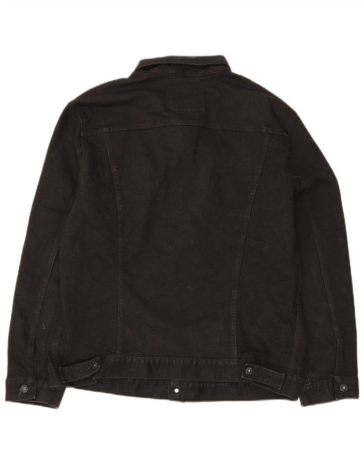 Męska kurtka dżinsowa Levi's UK 44 2XL Czarna bawełniana