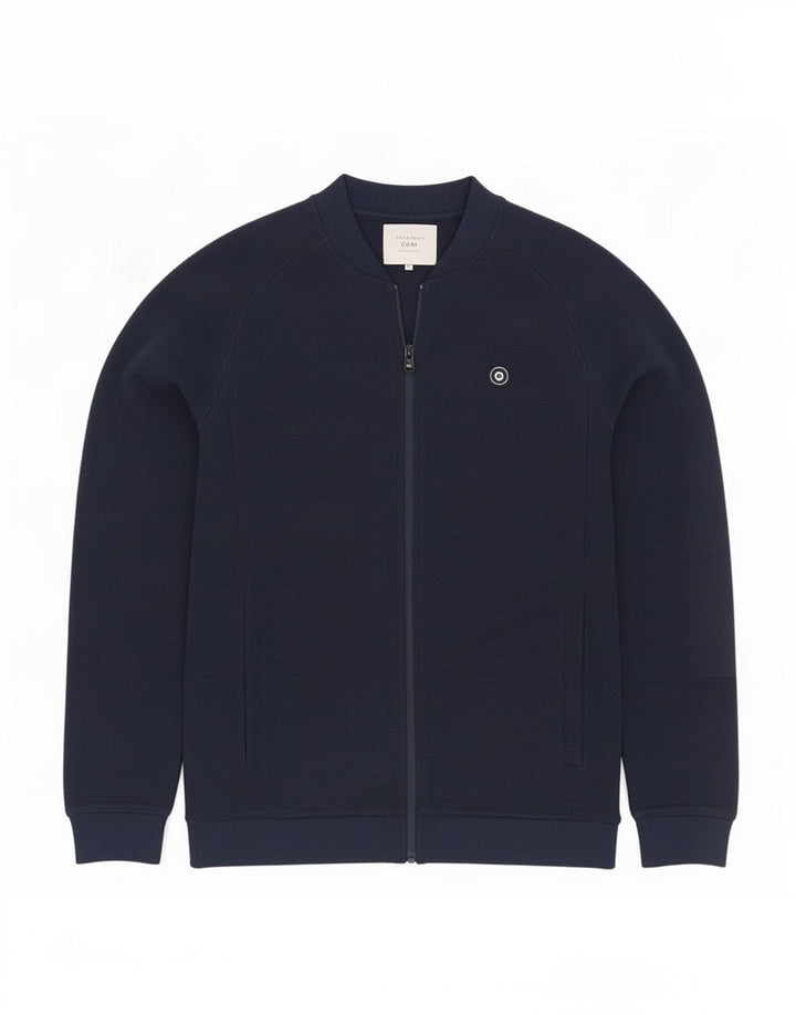 Męska kurtka dresowa Jack & Jones Core, średni granatowy poliester