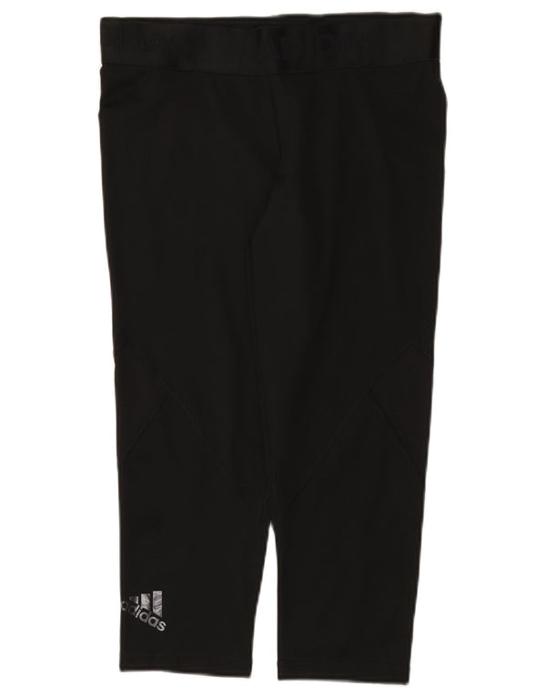 Legginsy Adidas Damskie Climacool Graphic Capri UK 12/14 Średni Czarny