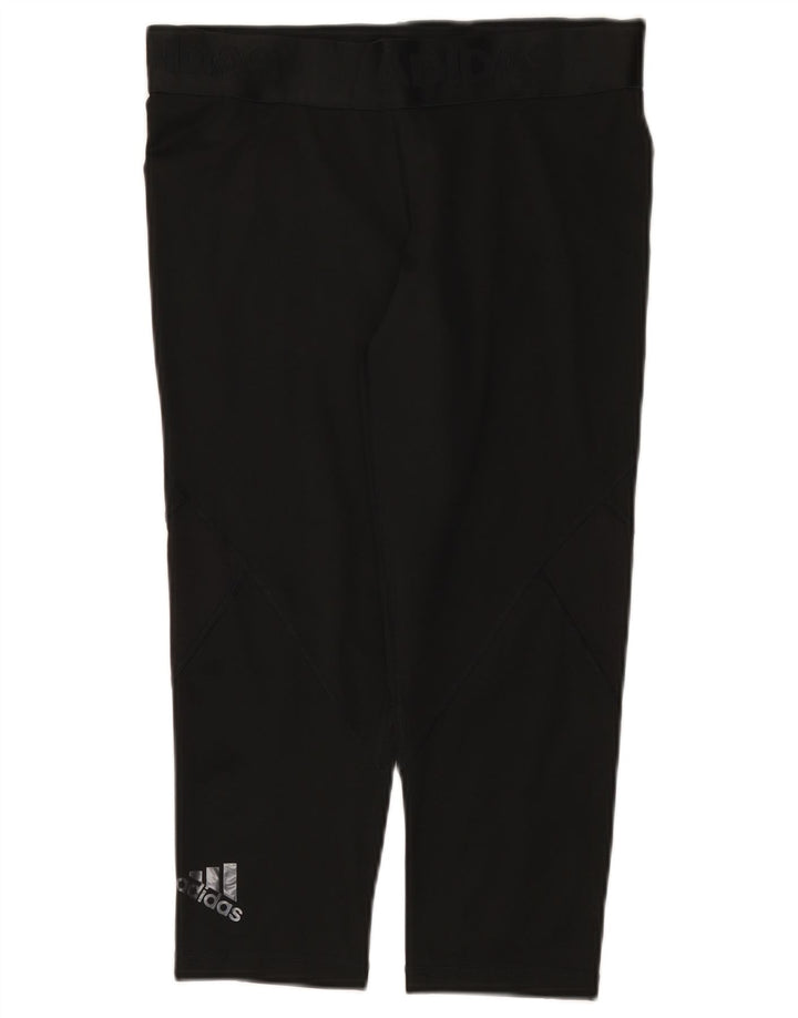 Legginsy Adidas Damskie Climacool Graphic Capri UK 12/14 Średni Czarny