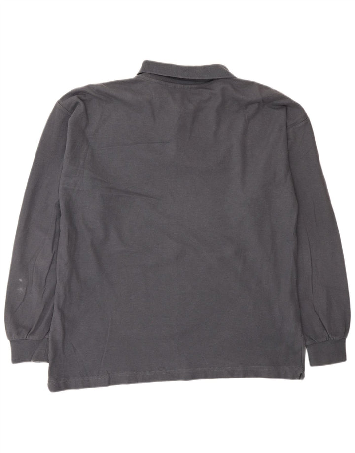 Męska koszulka polo z długim rękawem DIADORA IT 48 Średnioszara bawełna