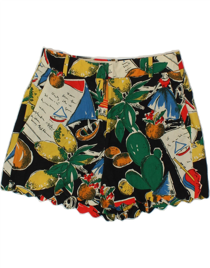 J. CREW Womens Abstract Pattern Chino Shorts US 0 XS W28 Multicoloured Vintage J. Crew and Second-Hand J. Crew from Messina Hembry 