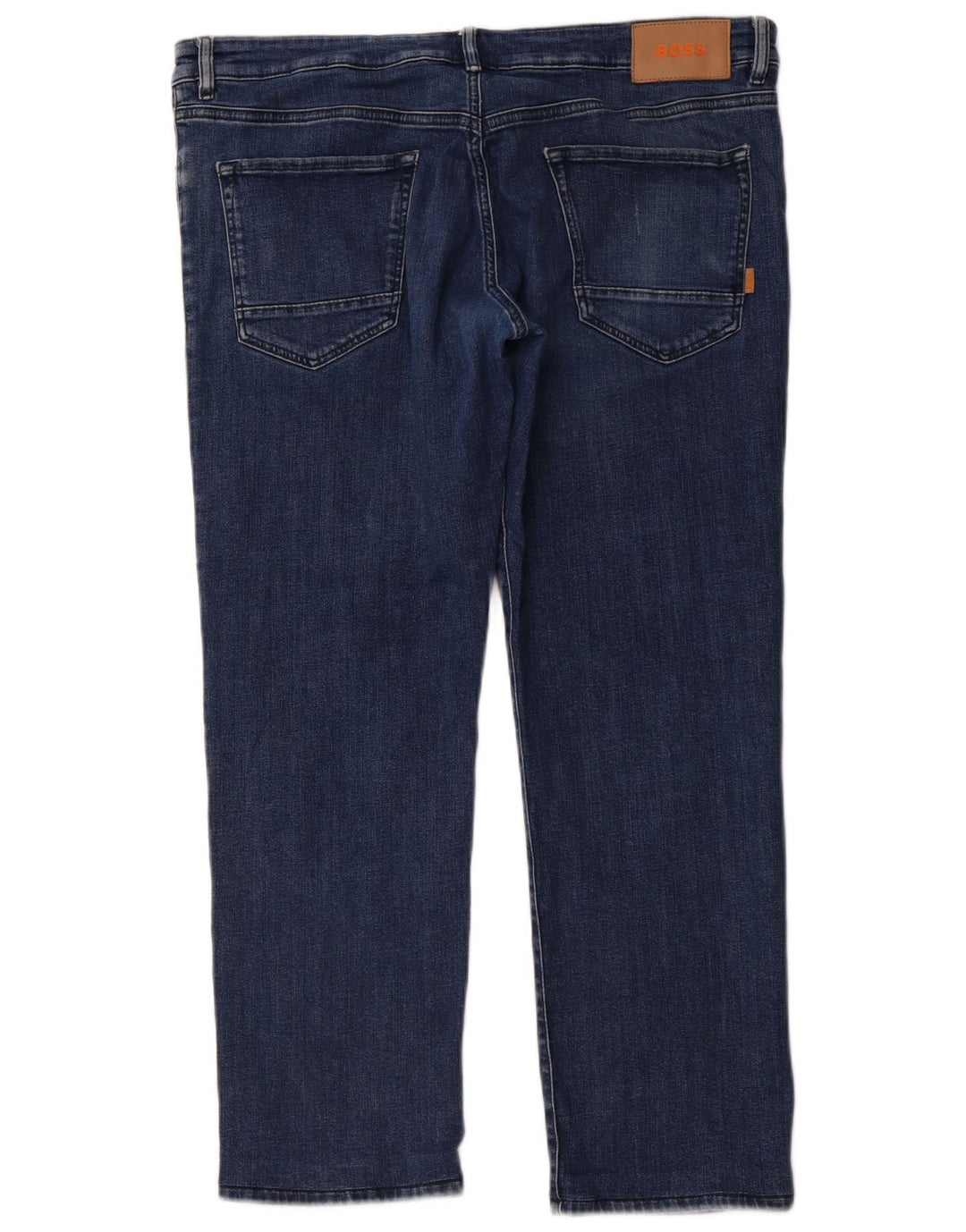 Męskie proste dżinsy HUGO BOSS W40 L29 Niebieskie bawełniane