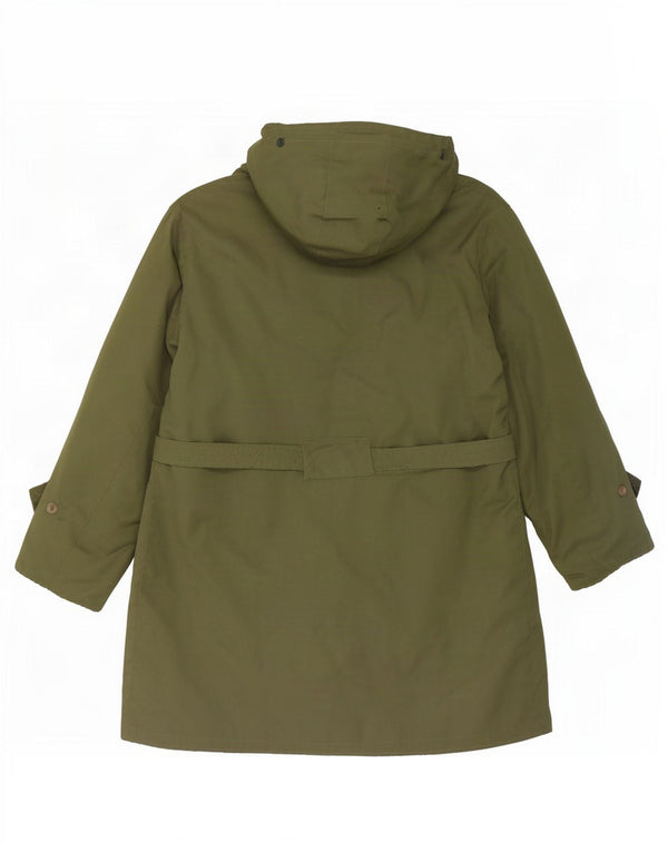 Vintage męska kurtka Sherpa Parka z kapturem UK 40 Large Khaki