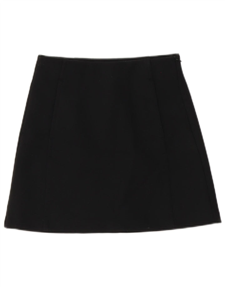 Damska mini spódniczka Zara XS W24 Czarny poliester