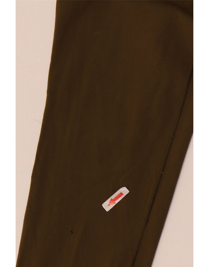 Damskie legginsy REEBOK z grafiką UK 10, małe, nylonowe w kolorze khaki