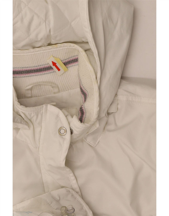 Dziewczęca kurtka wiatrówka z kapturem CHAMPION 13-14 lat XL, biały poliester