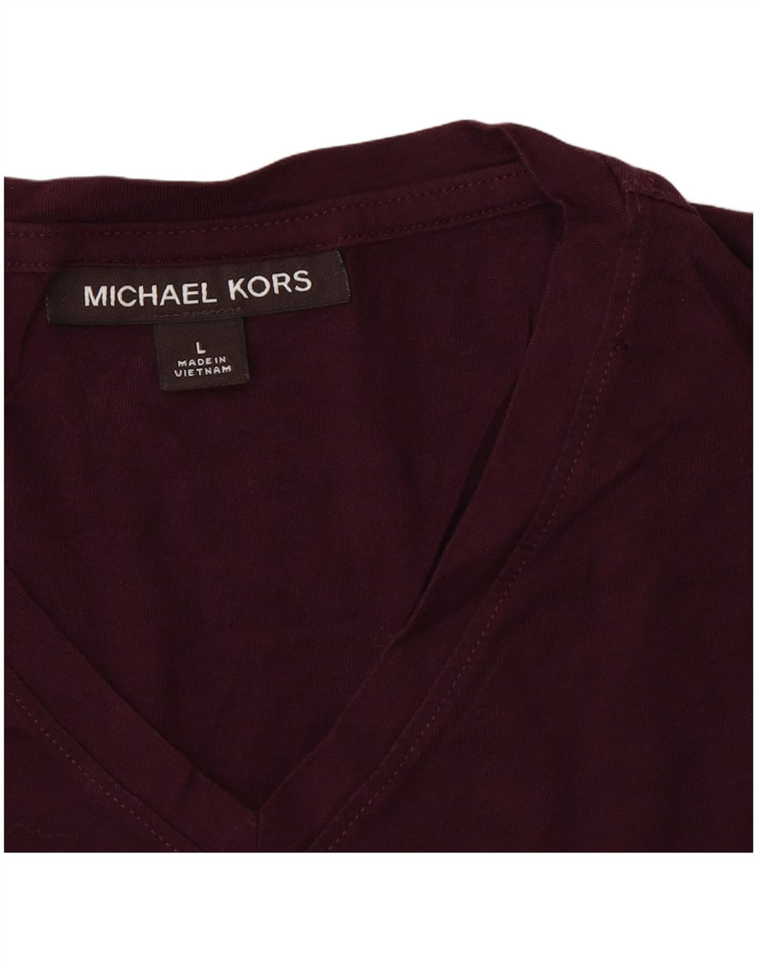 Męski T-shirt MICHAEL KORS, duży, bordowy