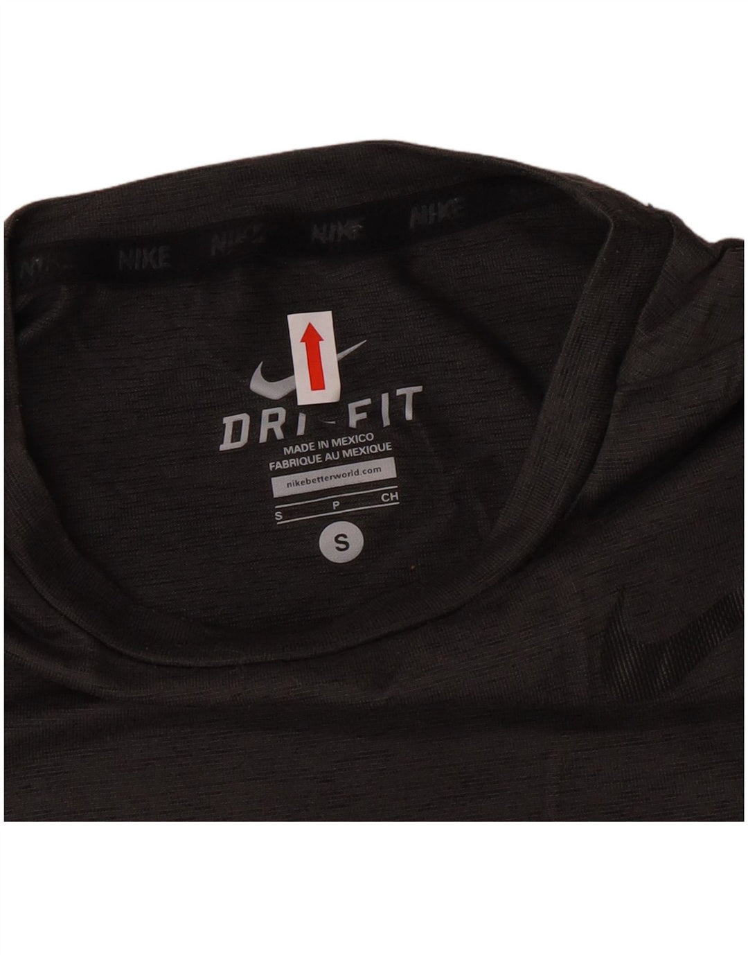 Męski T-shirt Nike Dri Fit, mały, szary, nakrapiany poliester