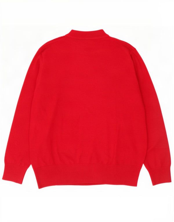 Sweter damski Castle of Ireland z golfem UK 20 XL, czerwona wełna