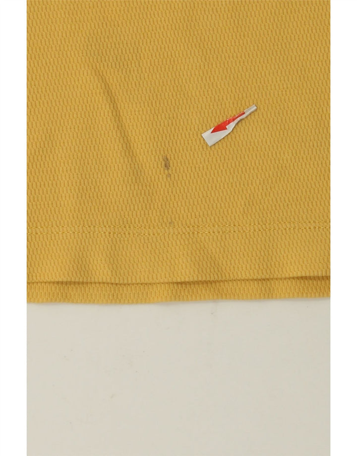 T-shirt męski Massimo Dutti o regularnym kroju, średniożółty, bawełniany