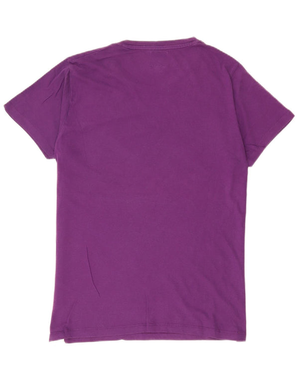 Męski T-shirt z grafiką Jack & Jones, duży, fioletowy, bawełniany