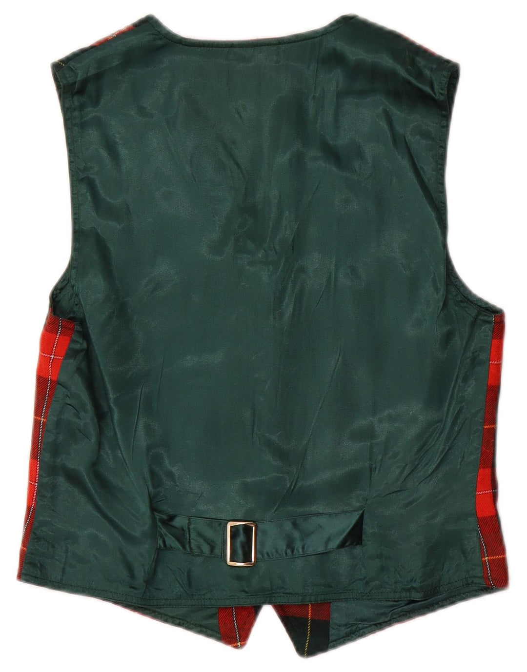 Kamizelka dziewczęca Laura Biagiotti 9-10 lat, wełniana w czerwoną kratę