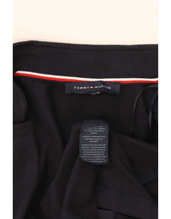 Damska kurtka bomberka Tommy Hilfiger UK 14, średnia, granatowa, bawełniana
