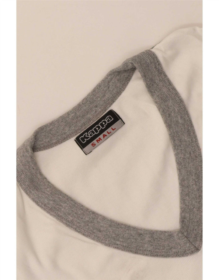 Damska koszulka Kappa Top UK 8 Small White Colorblock
