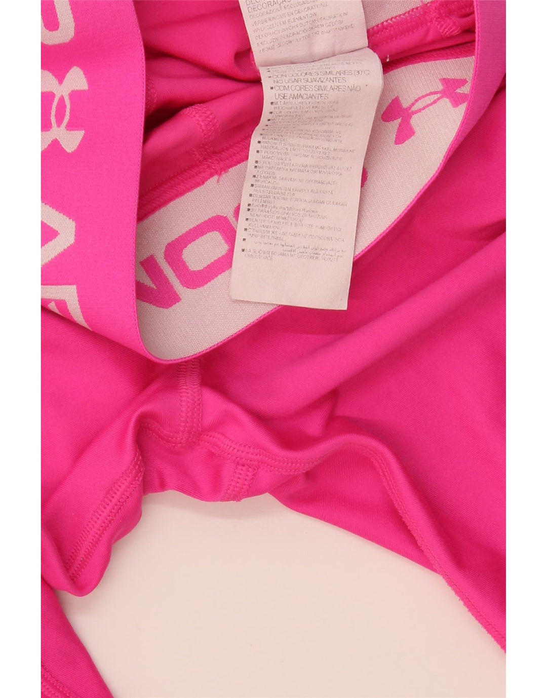 Damskie legginsy Under Armour Graphic UK 8 Small, różowe, poliamidowe