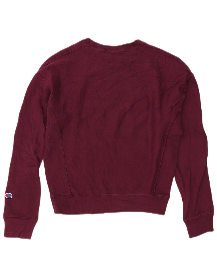 Damska bluza typu oversize CHAMPION Graphic UK 10 Small Burgundy