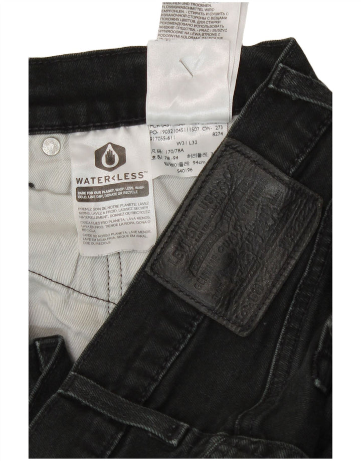 Męskie jeansy Levi's 511 Slim W31 L26 Czarna bawełna
