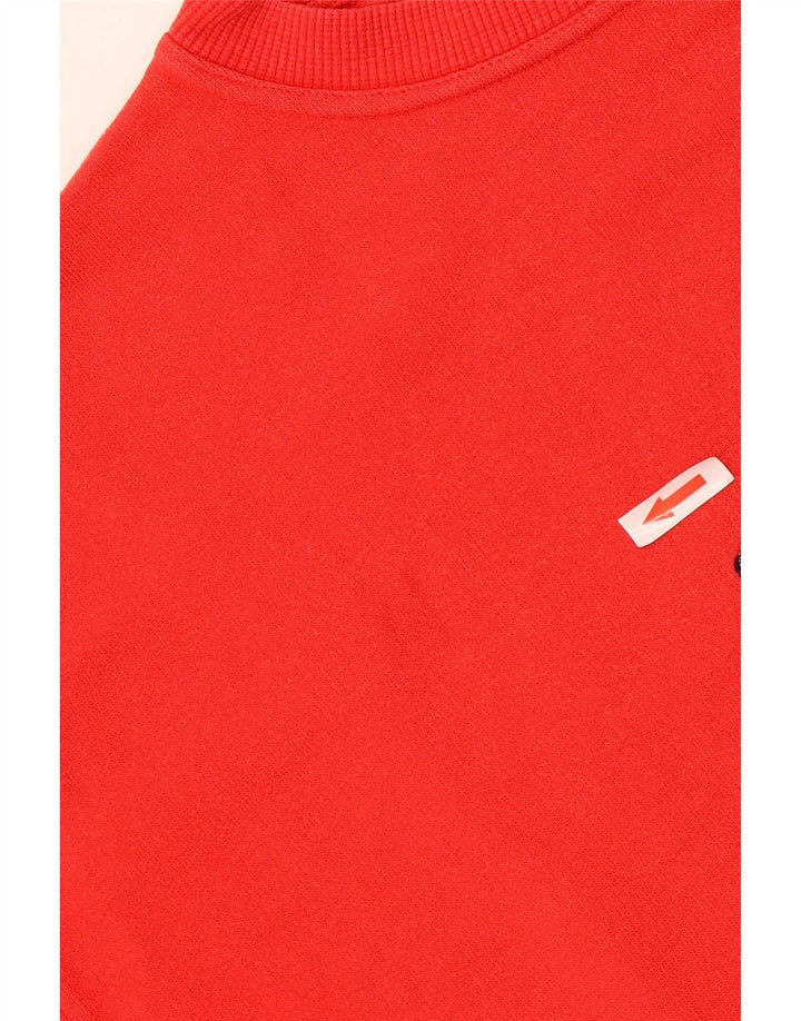 Męska bluza z grafiką Trussardi Jeans, średnio czerwona, bawełniana