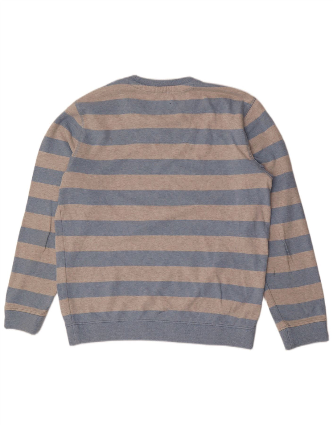 CREW CLOTHING Męska bluza z kapturem, duża, bawełniana w szare paski