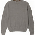 Męski sweter Massimo Dutti z okrągłym dekoltem, duży, szary, bawełniany