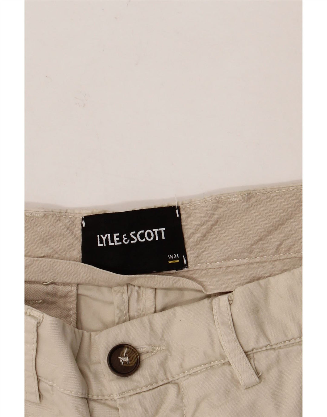 Męskie spodenki chino Lyle & Scott W31 średni beż