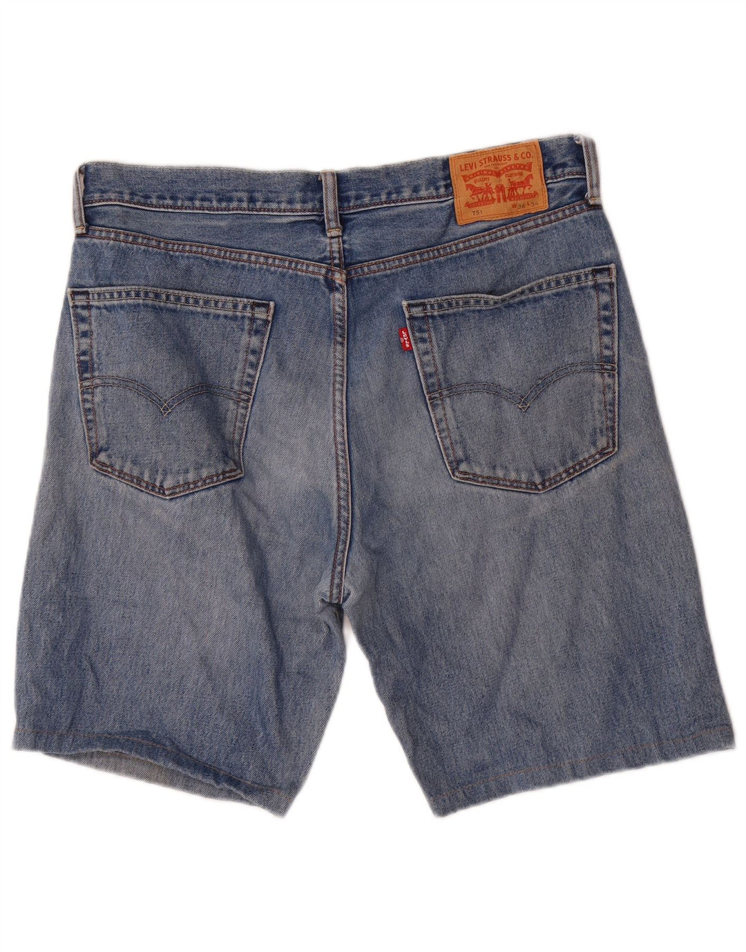 Męskie spodenki jeansowe Levi's 751 W36, duże, niebieskie, bawełniane